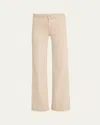L Agence L'agence Wanda High-rise Crio Oat/mothergoose Con Wide Leg Jean In Biscuit