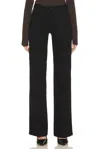 L Agence Clayton High Rise Wide Leg Jeans In Noir In Black