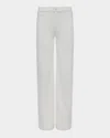 L'agence Clayton High-rise Wide-leg Jeans In Ivory