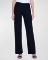 L Agence Clayton High Rise Wide-leg Jeans In Noir