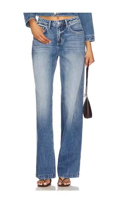 L Agence Clayton Wide Leg In Brown