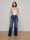 L'agence Clayton Wide-leg Jean In Blue