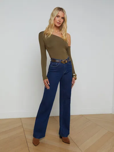 L Agence Clayton Wide-leg Jean In Newport