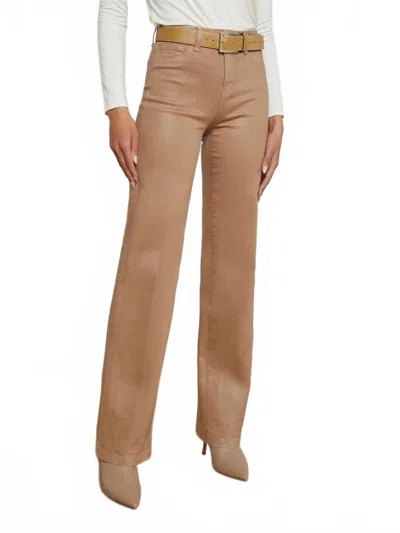 L Agence Clayton Wide Leg Pant In Cappucino In Brown