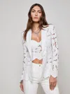 L'agence Clementine Lace Blazer In White