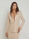 L Agence Clementine Lace Blazer In Doeskin