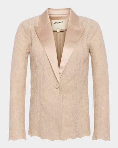 L AGENCE CLEMENTINE LACE BLAZER