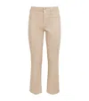 L'agence Coated Tati Cropped High-rise Jeans In Neutral