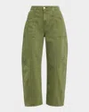 L'agence Cody High-rise Rodeo Jeans In Green