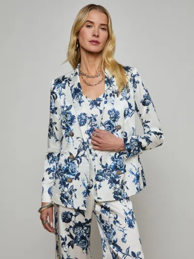 L AGENCE COLIN SILK BLAZER