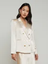 L Agence Kenzie Double-breasted Blazer In Champagne