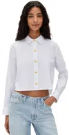 L Agence L'agence Cosette High Low Shirt In Multi