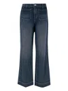 L Agence Dark Grey Washed Jeans