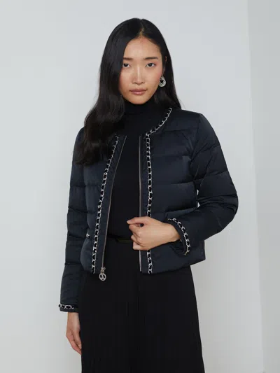 L'agence Crest Down Jacket In Black