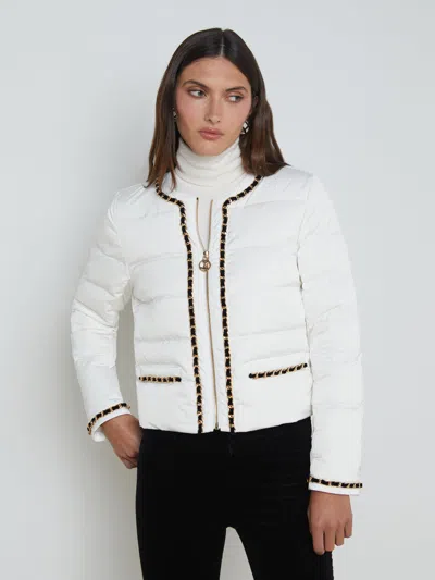 L'agence Crest Down Jacket In White