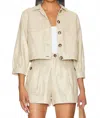 L Agence Cruz Utilitarian Jacket In Gold In Neutral