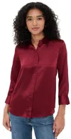 L Agence Tyler Blouse In Dark Bordeaux In Burgundy