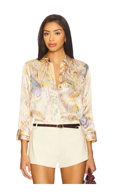 L Agence Dani Blouse In Multi