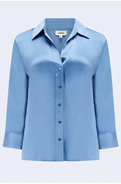 L'agence Dani Blouse In Harbour Blue