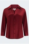 L Agence Tyler Blouse In Dark Bordeaux In Multi