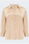 L AGENCE DANI BLOUSE IN TOASTED ALMOND