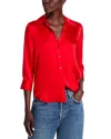 L Agence Dani Silk Blouse In High Risk