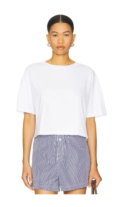 L Agence Daria Oversized Crop Tee