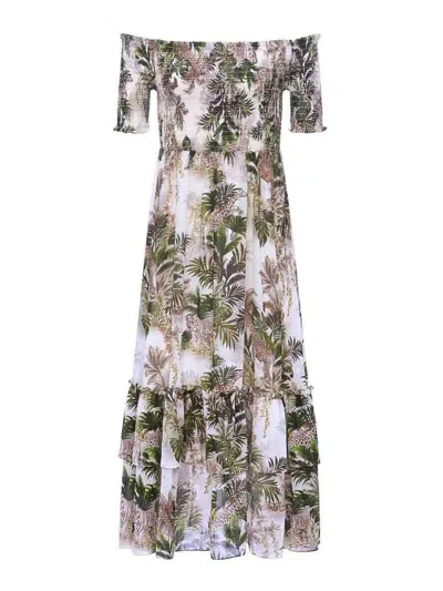 L AGENCE VESTIDO MIDI - MULTICOLOR