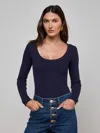 L Agence Elara Scoopneck Bodysuit