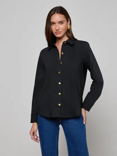 L Agence Ellery Button-down Shirt In Multi