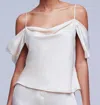 L Agence Ellington Tank In Pearl In White