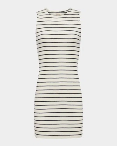 L Agence Ellis Stripe Knit Mini Dress