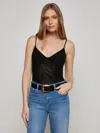 L Agence Elowen Underwire Bodysuit Black