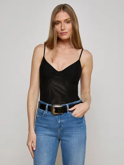 L Agence Elowen Mesh Bodysuit