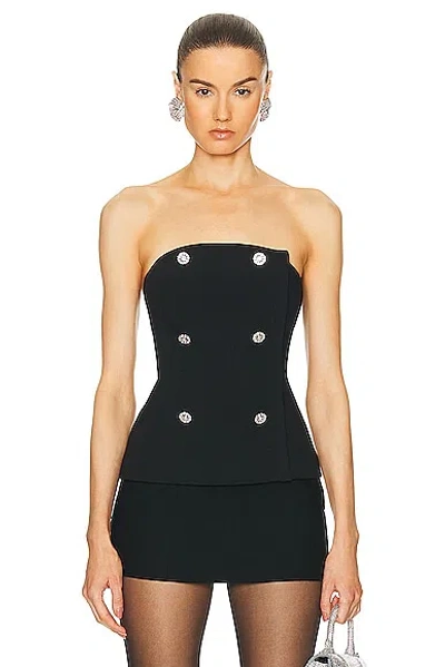 L Agence Fay Strapless Bustier In Black