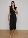 L Agence Febe Tuxedo Skirt In Black