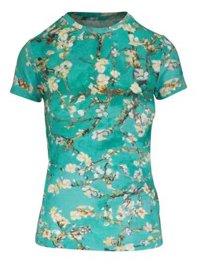L Agence Floral-print T-shirt
