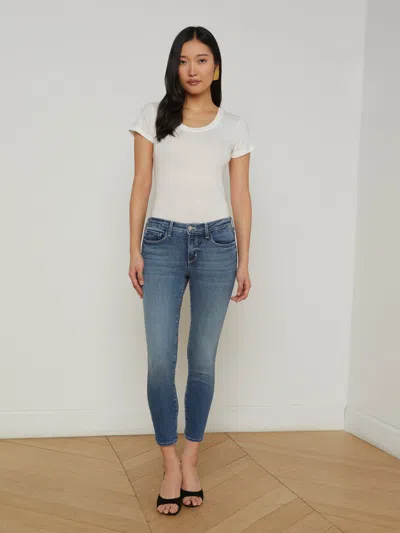 L Agence Frankie Low-rise Skinny Jean In Hanson