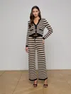 L Agence Gaelle Pointelle Knit Pants