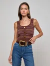 L Agence Galene Tank In Brown