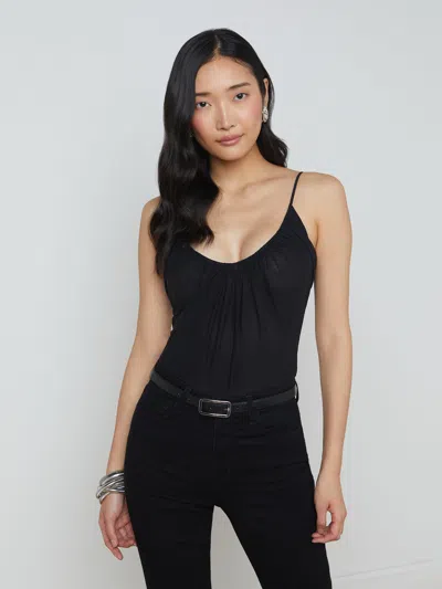 L AGENCE GELINA MESH BODYSUIT