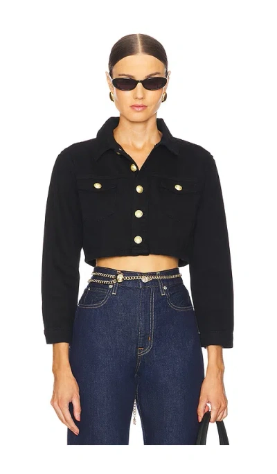 L AGENCE GENEVIE CROPPED JACKET