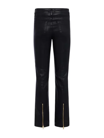 L Agence Ginny Coated Jean In Noir Coated In Multi
