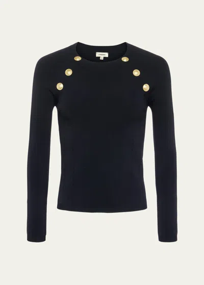L AGENCE GRETCHEN CREWNECK PULLOVER