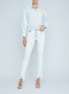 L'agence Harmon Slim Straight Jeans In Electra In Blue