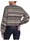 L Agence Harriet Blouson-sleeve Cardigan In Multi