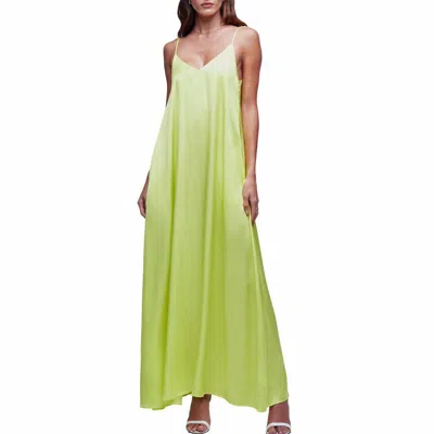 L Agence Hartley Trapeze Dress In Green