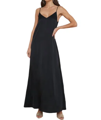 L Agence Hartley Trapeze Dress In Black