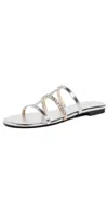 L Agence Hennie Sandals Silver