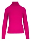 L Agence Flora Turtleneck In Pink